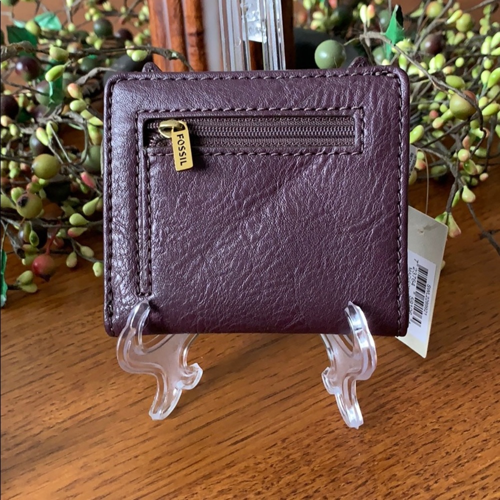 NWT FOSSIL Madison Bifold Wallet CATS π - Picture 2 of 6